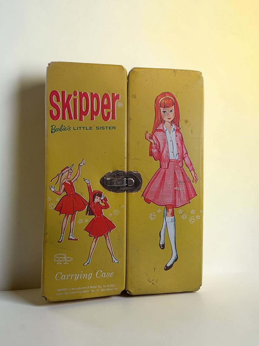 Vintage 1964 Mattel Skipper Barbie's Little Sister Vinyl Carrying Case